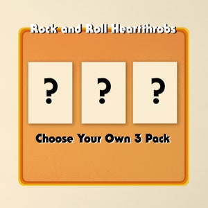 Rock and Roll Heartthrobs Valentines Choose Your Own 3 Pack