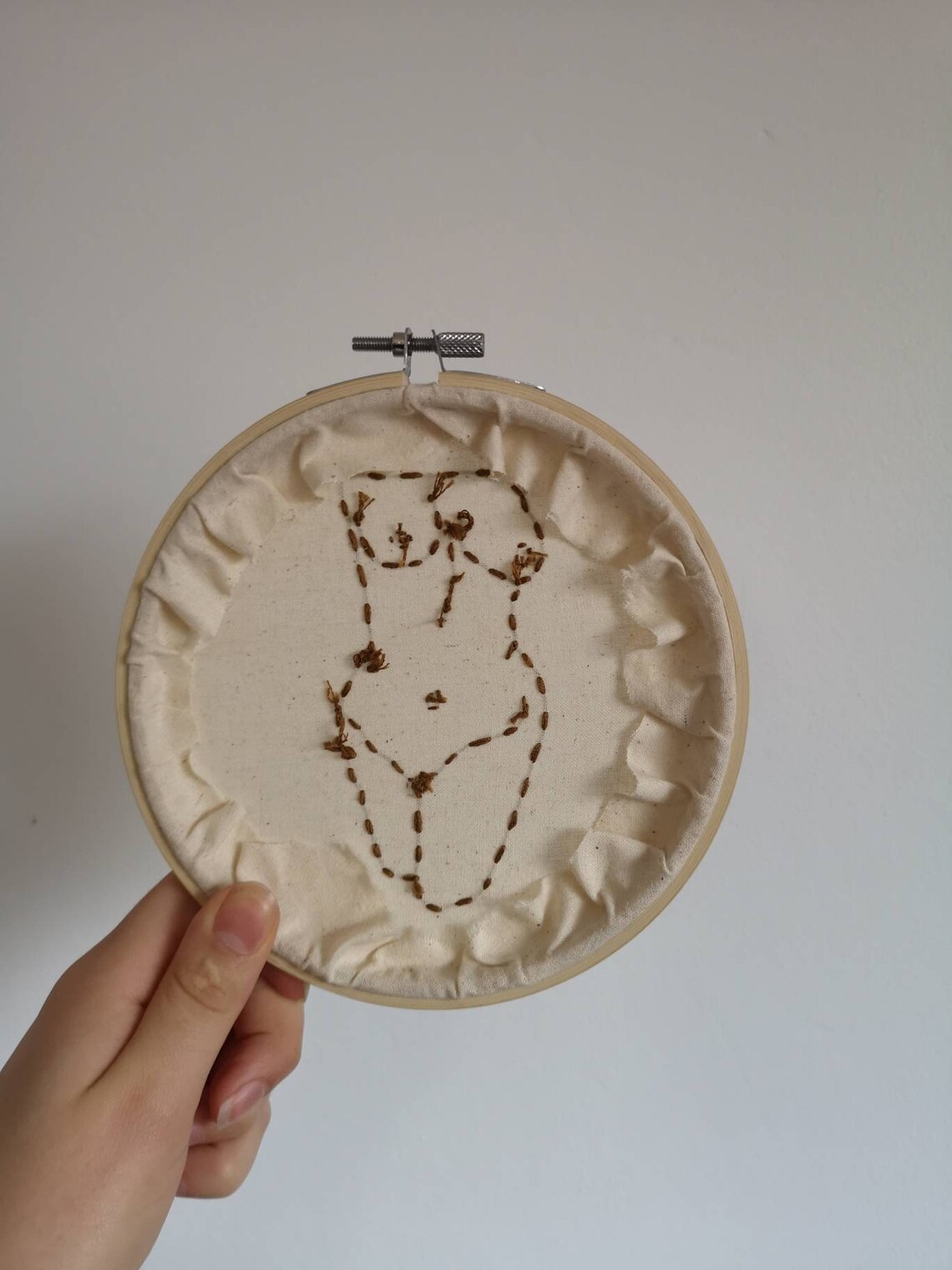 Naked Lady Statue Fleabag Statue Embroidery Hoop Etsy