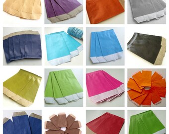 50 pockets 7 cm * 11 cm Kraft gift bags
