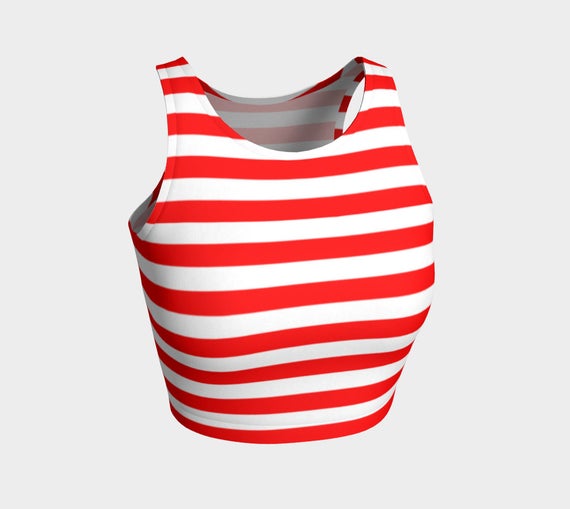 Mainz Carnival Crop Top Carnival Tank Top Red And White Etsy