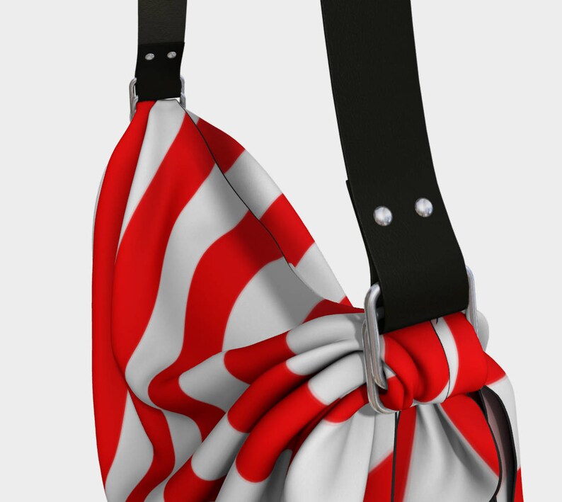 Mainz Carnival origami tote bag Carnival bag Red and white striped tote bag Red and white striped carnival purse Red and white str...