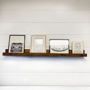 Gallery wall shelf, photo rail, picture shelf, floating shelf, picture ledge, photo shelf, display shelf, wall shelf, slim shelf