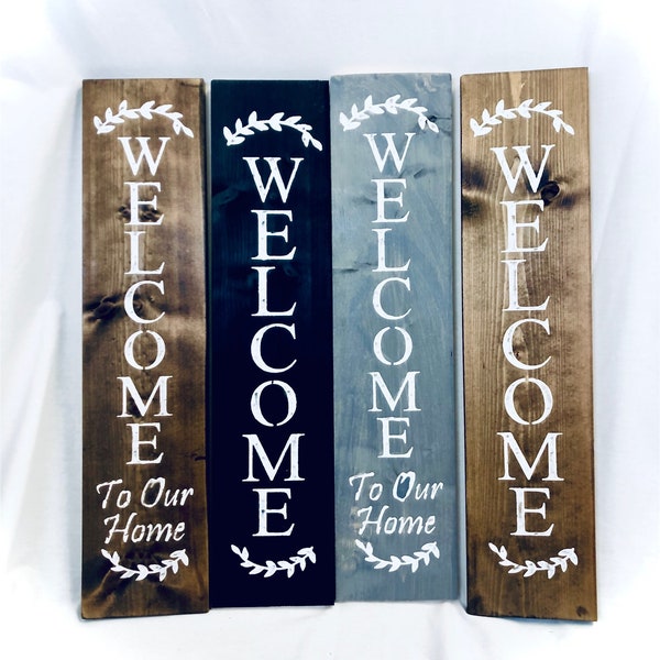 Vertical Welcome Sign - Etsy