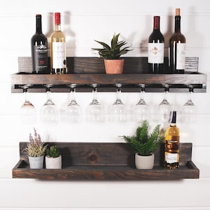 Wine shelf, wine rack, wood wine rack, bar shelf