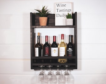 Wine Rack, wine shelf, bar shelf, Wood Wine Rack , wall wine rack, wine glass rack, wall mounted wine rack, wood wine rack, wine holder