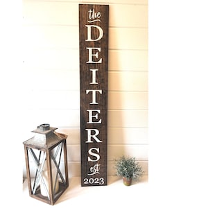 Last name sign, family sign, porch sign, custom wood sign, name sign, wooden name sign, family name sign