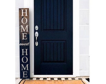 HOME SWEET HOME sign, reversible, welcome sign for front porch, home sign, free shipping, welcome sign for door, home sweet home door sign