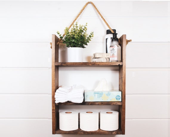 Reversible Bathroom Storage Shelf