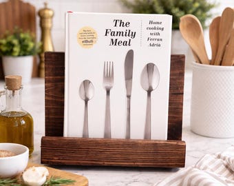 Cookbook stand, book holder, ipad stand, recipe stand, cookbook holder, kitchen decor, book display