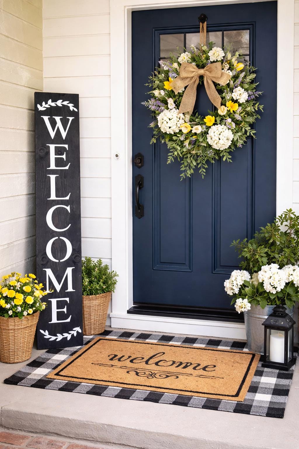 WELCOME SIGN for Front Door - Etsy