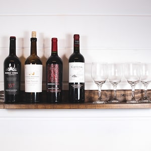 Floating shelf, wine shelf, wine bottle, floating shelves, plant shelf, book shelf, ledge shelf, shelves, wall mounted shelf, kitchen shelf