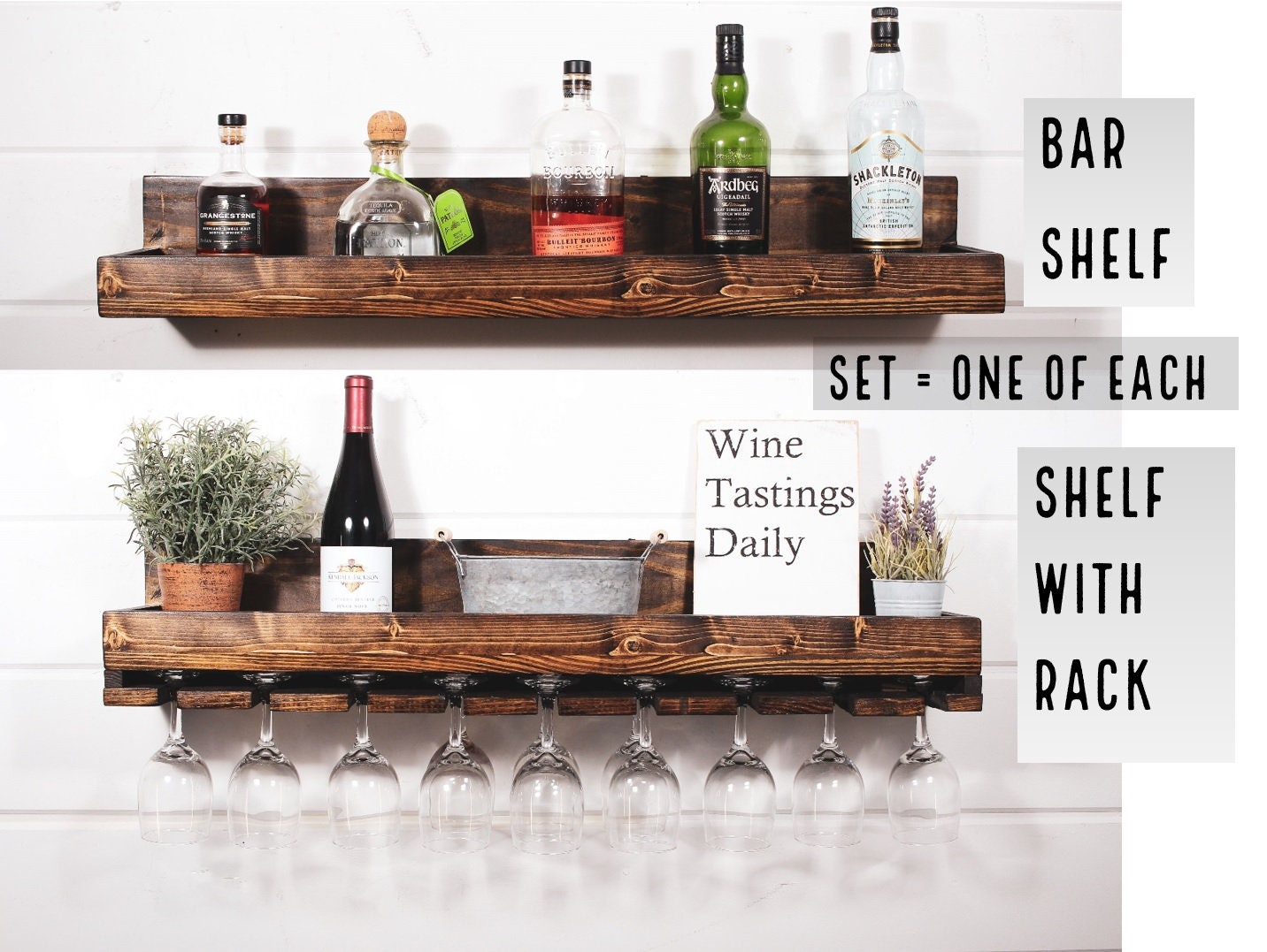 Wood Wine Rack Wall Wine Rack Wine Glass Rack Wall Mounted