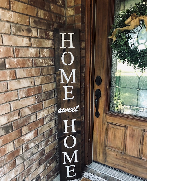 HOME SWEET HOME Sign Reversible Welcome Sign for Front - Etsy