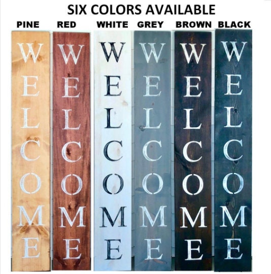WELCOME SIGN Horizontal Sign Outdoor Sign Welcome Sign for - Etsy