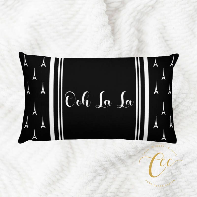 Paris Oh La La Ooh La La Pillow Cushion Cover Pillow Etsy