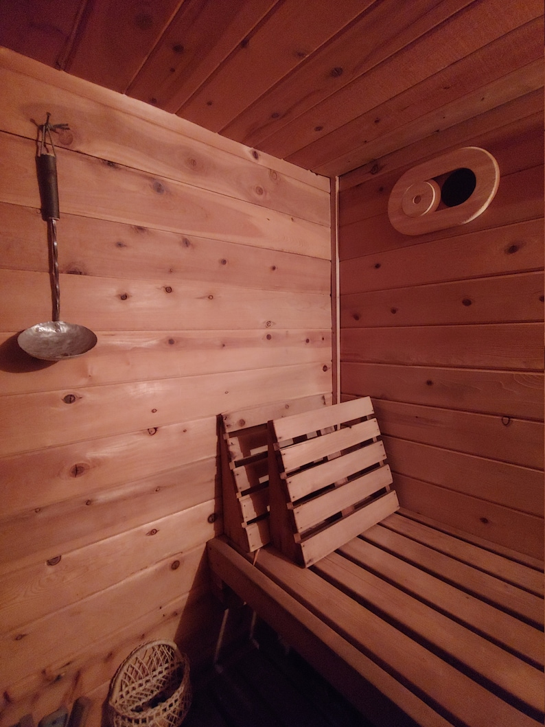 Sauna Vent Chute Cover Slider Clear Cedar Jointly Etsy