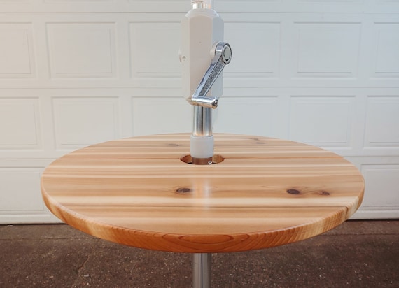 Umbrella Table Top Pole Drink Shelf Adjustable Free Umbrella Table Top Pole Drink Shelf, Basement Pole Drink Shelf