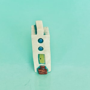 Miniature houses tiny ceramic house pottery village terrarium garden decor fairy house hostess gift aquarium fish decor