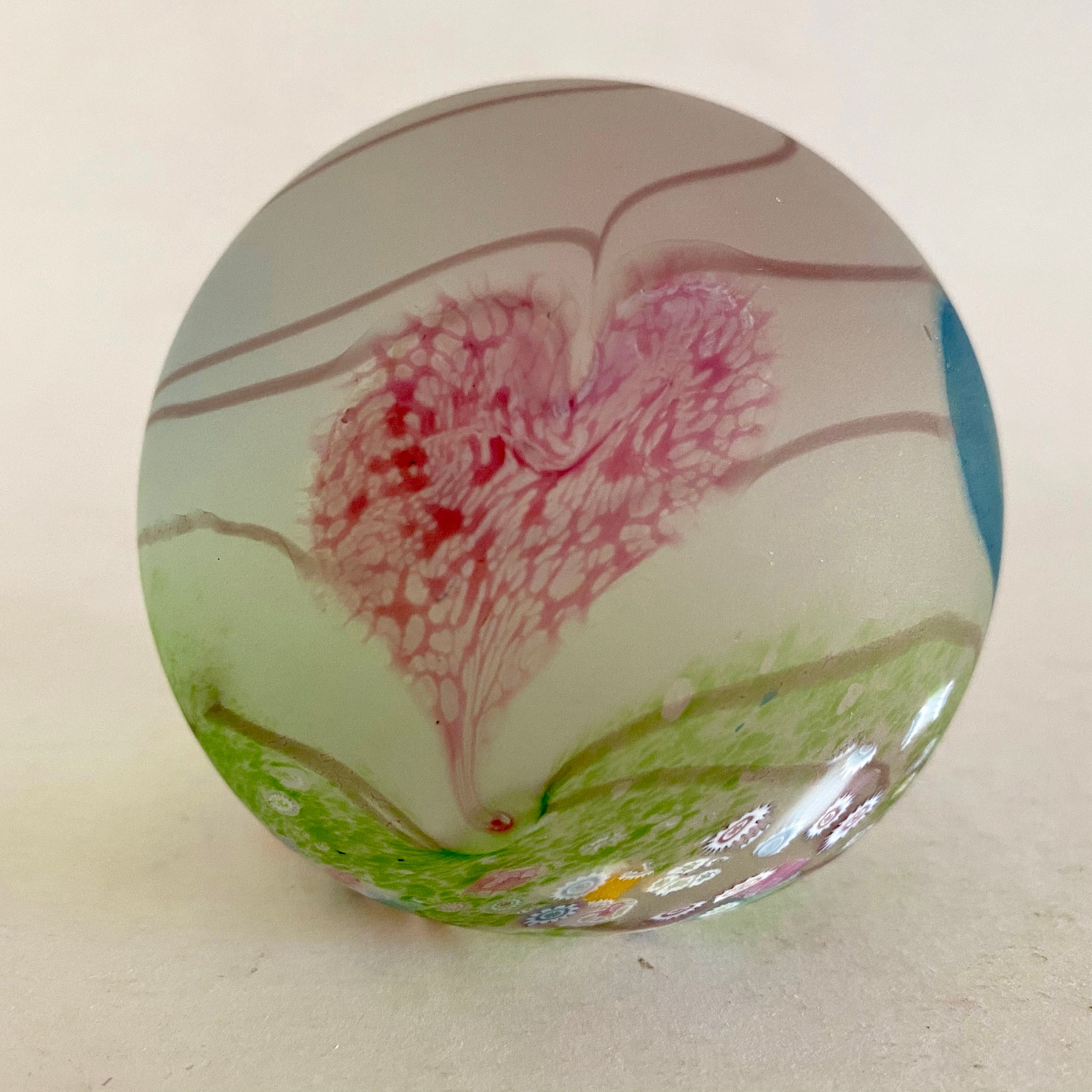 Vintage Heart Paperweight Caithness Scotland Art Glass Etsy
