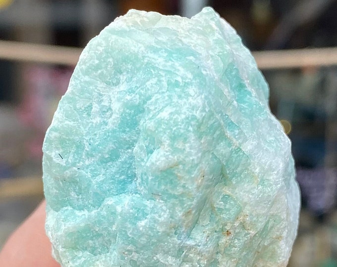 Amazonite raw natural - Light blue power crystals