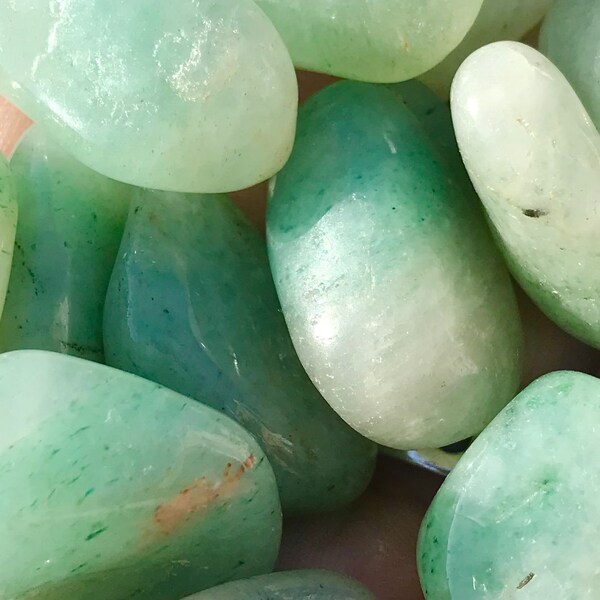 Green Aventurine - x3 tumble stones - Healing crystal