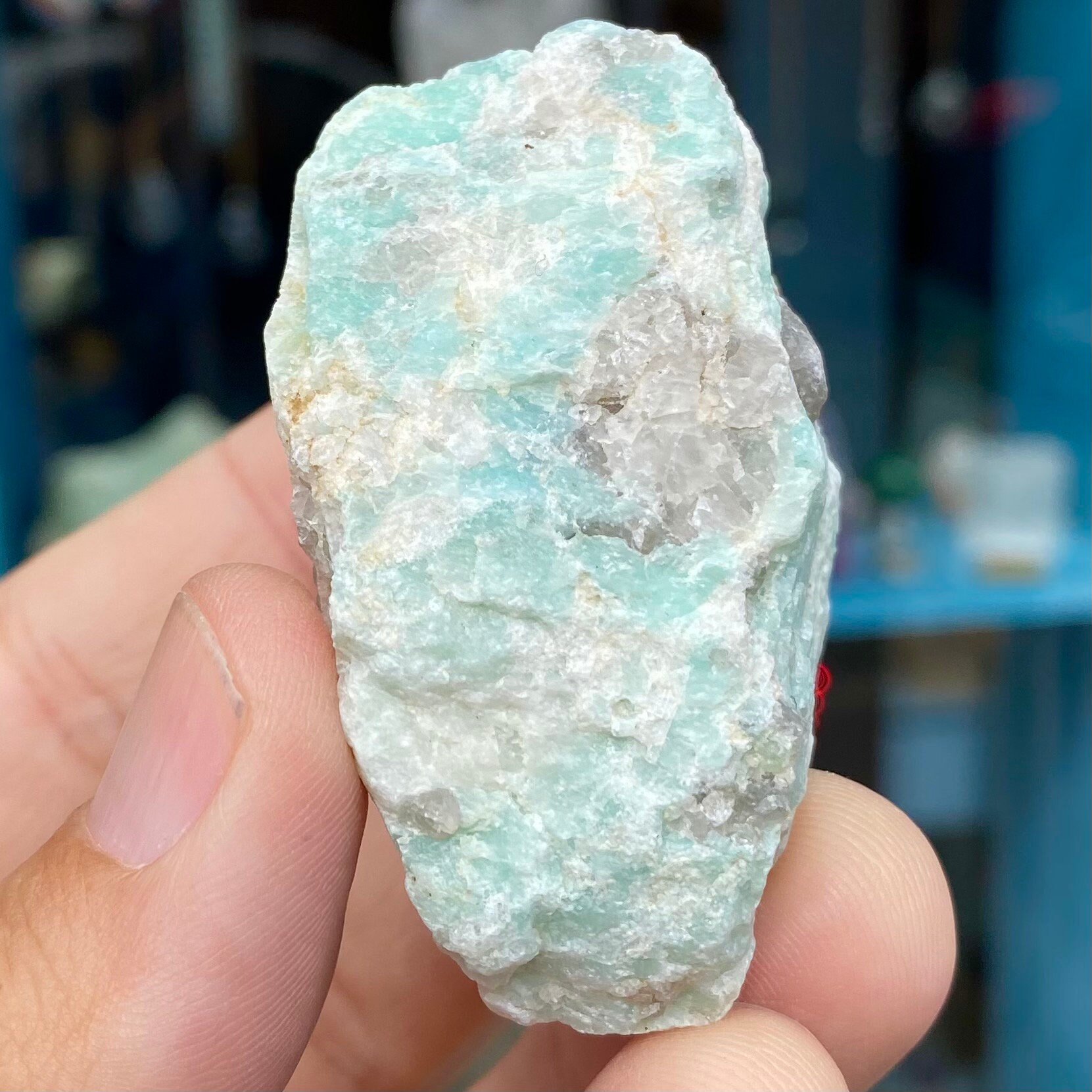 Amazonite raw natural Light blue power crystals Etsy
