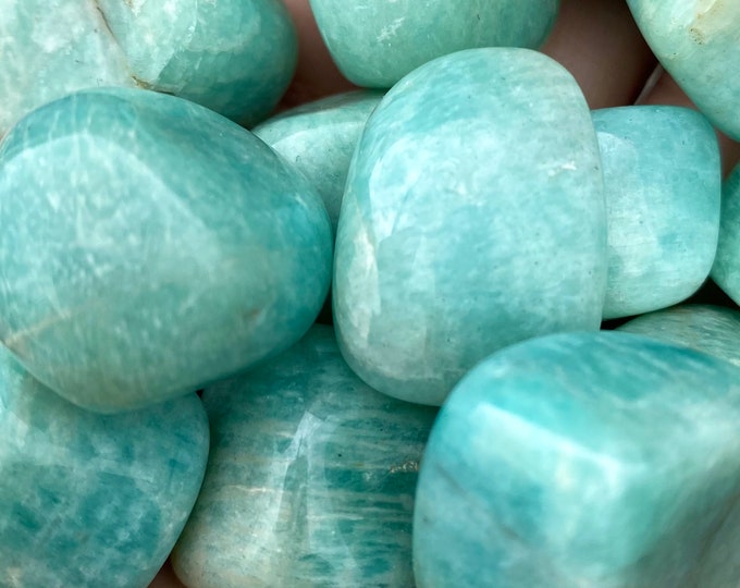 Amazonite tumblestones - Elegant energy healing