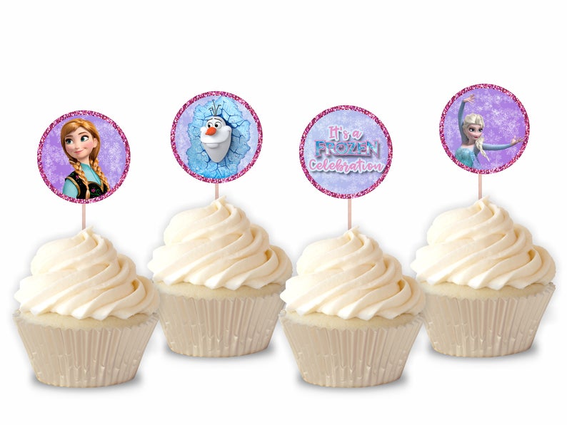 Printable Frozen Cupcake Toppers | Etsy
