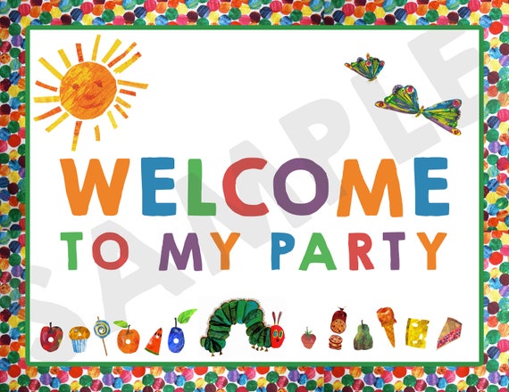 Printable Welcome Thank Yourself Signs or symptoms - Hungry Caterpillar photograph relating to Printable Welcome Home Signs identified as Printable Welcome Thank Oneself Indications - Hungry Caterpillar