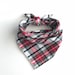 Plaid Dog Bandana - Apple Cider // Non-personalized // Dog bandana // Pet Bandana // Flannel Dog Bandana // Winter Dog Bandana 
