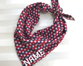 Personalized Dog Bandana - Stars and Stripes // Dog Bandana // Personalized Bandana //July 4th Dog Bandana // Pet Bandana