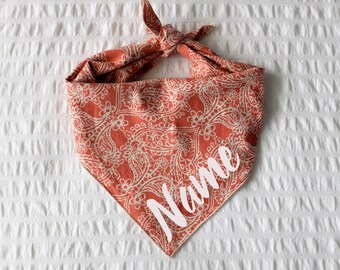 Personalized Dog Bandana - Taylor // Dog Bandana // Fall Dog Bandana // Floral Dog Bandana // Pet Bandana