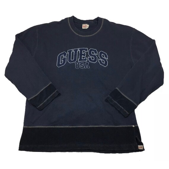 guess multi script sweatshirt