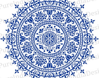 Mandala Stencil Svg Etsy