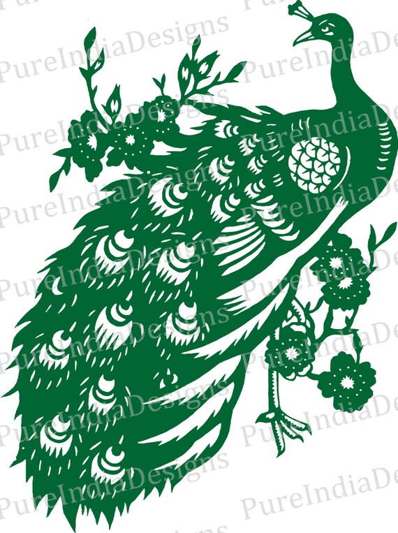 Download Items similar to Peacock Svg, Peacock Floral Pattern SVG ...