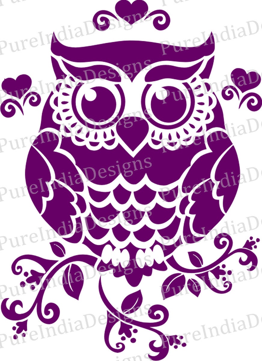 Download Owl Svg Owl Design Cutout Vector Art Cricut Silhouette Etsy