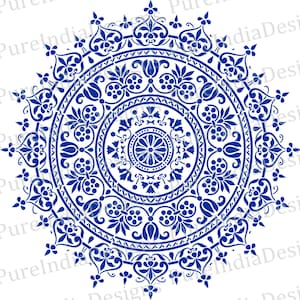 Mandala svg, Arabic Mandala, Round Pattern Stencil, EPS, DXF, Cricut, Silhouette, Cameo, digital cutting file, Wall, Ceiling, Decals, Vector