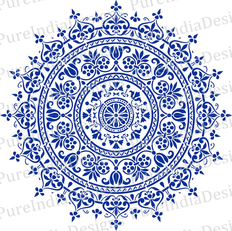 Mandala svg Arabic Mandala Round Pattern Stencil EPS DXF ...