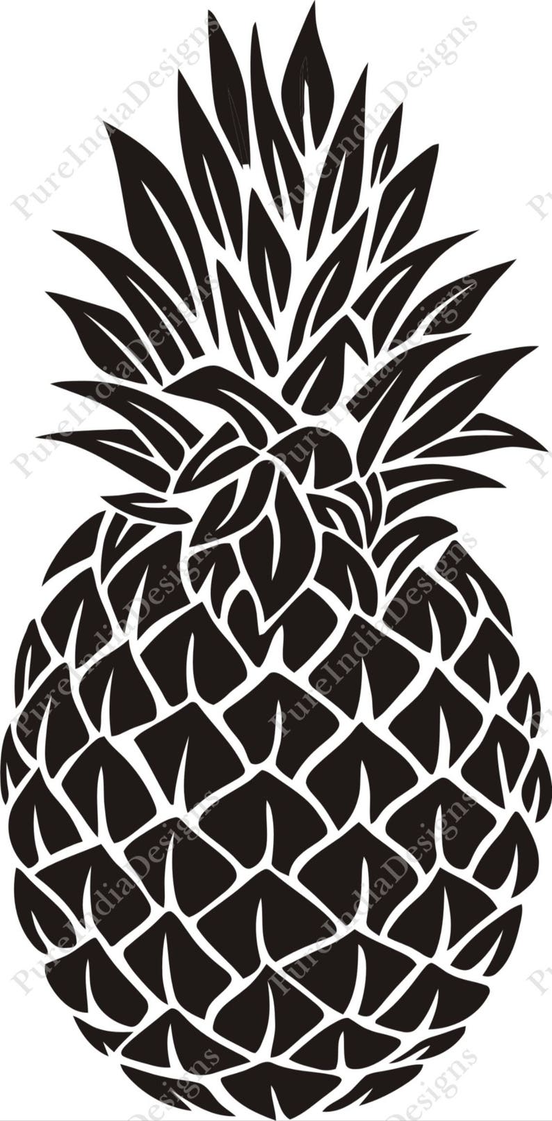 Download Pineapple SVG Pineapple Monogram SVG SVG Files Cricut Cut ...