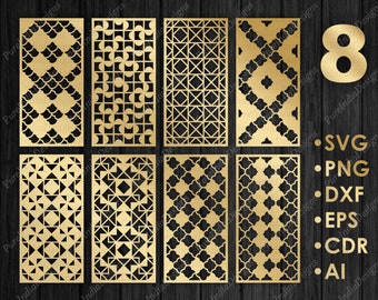 Art Deco Panel, Gate, Grill, Door, Privacy Screen, Laser, CNC, Plasma, Cricut Files Cdr, Svg, AI, Dxf, Eps, Jpg