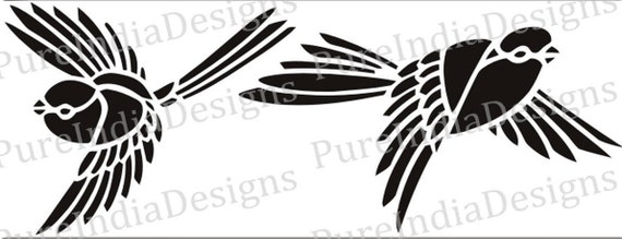 Download Bird Svgstencil Design Cutout Vector Art Cricut Etsy