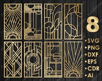 Art Deco Room Divider, Jali Panel, CNC Cutting Files (Digital Download)