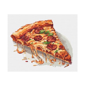 Puede incluir: Una rebanada de pizza de pepperoni con queso derretido y hierbas verdes. El queso gotea por el lado de la pizza.