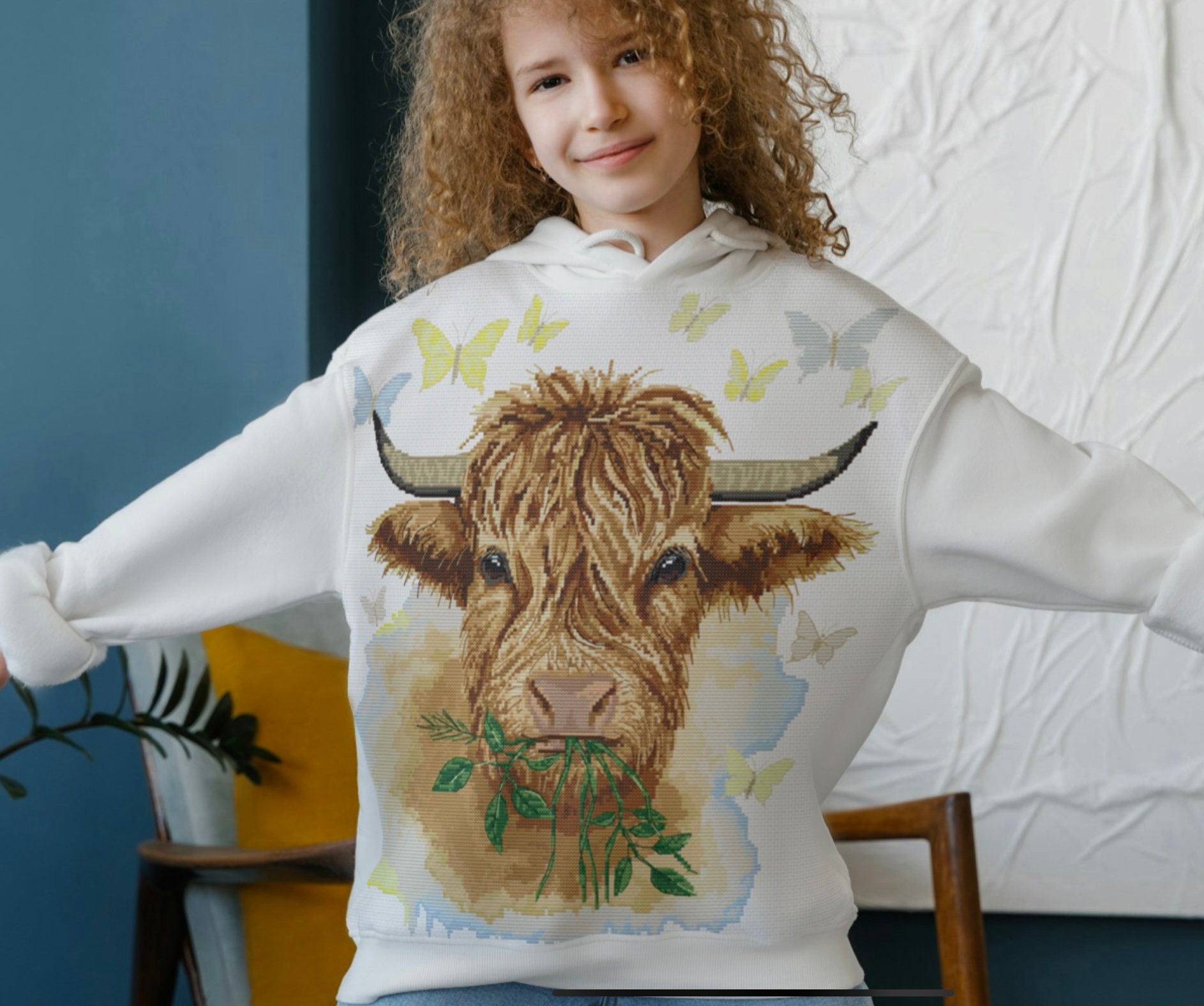 Scottish Highland Cow Cattle Cross Stitch Pattern Design PDF File ...