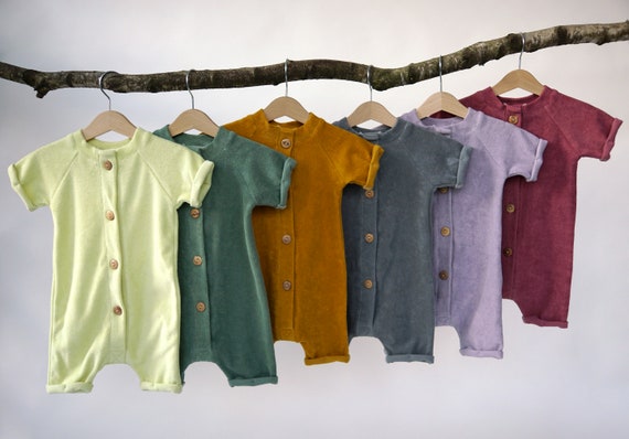 organic baby romper