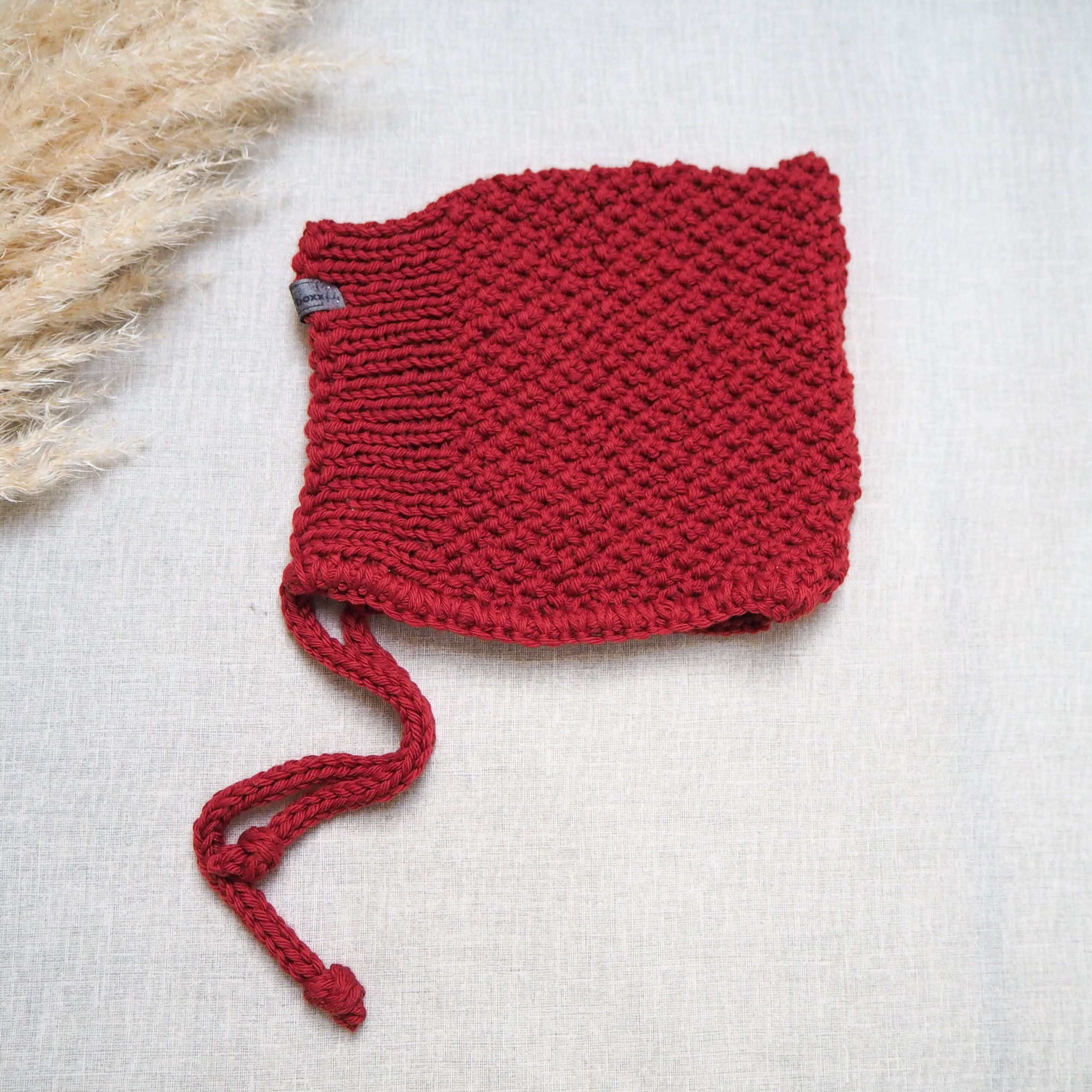 Hand Knitted Organic Merino Wool Pixie Bonnet in 6 Colours Hand Knitted Organic Merino Wool Pixie Bonnet in 6 Colours