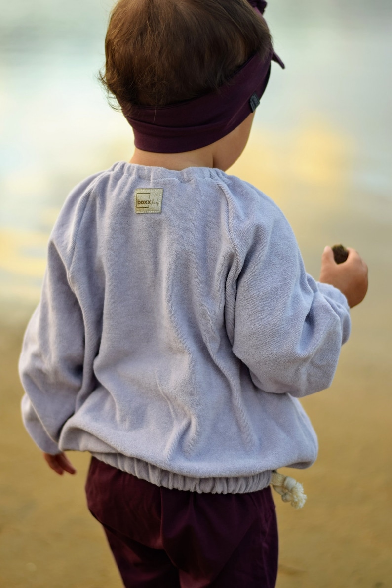 Unisex Kids Slouchy Jumper |Kids Sweater Organic Terry Pullover-3 colours Organic cotton kids Baby Girl Boy Toddler Sweater Kids Top
