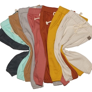 Organic Baby Joggers: Soft Brushed Sweatpants, 6 Colors