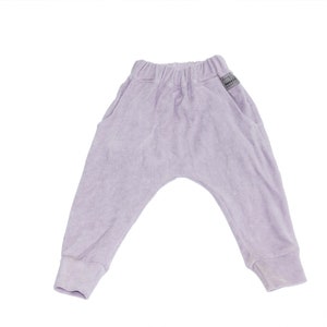 Organic Terry Harem Pants: Lilac Baby & Toddler Joggers
