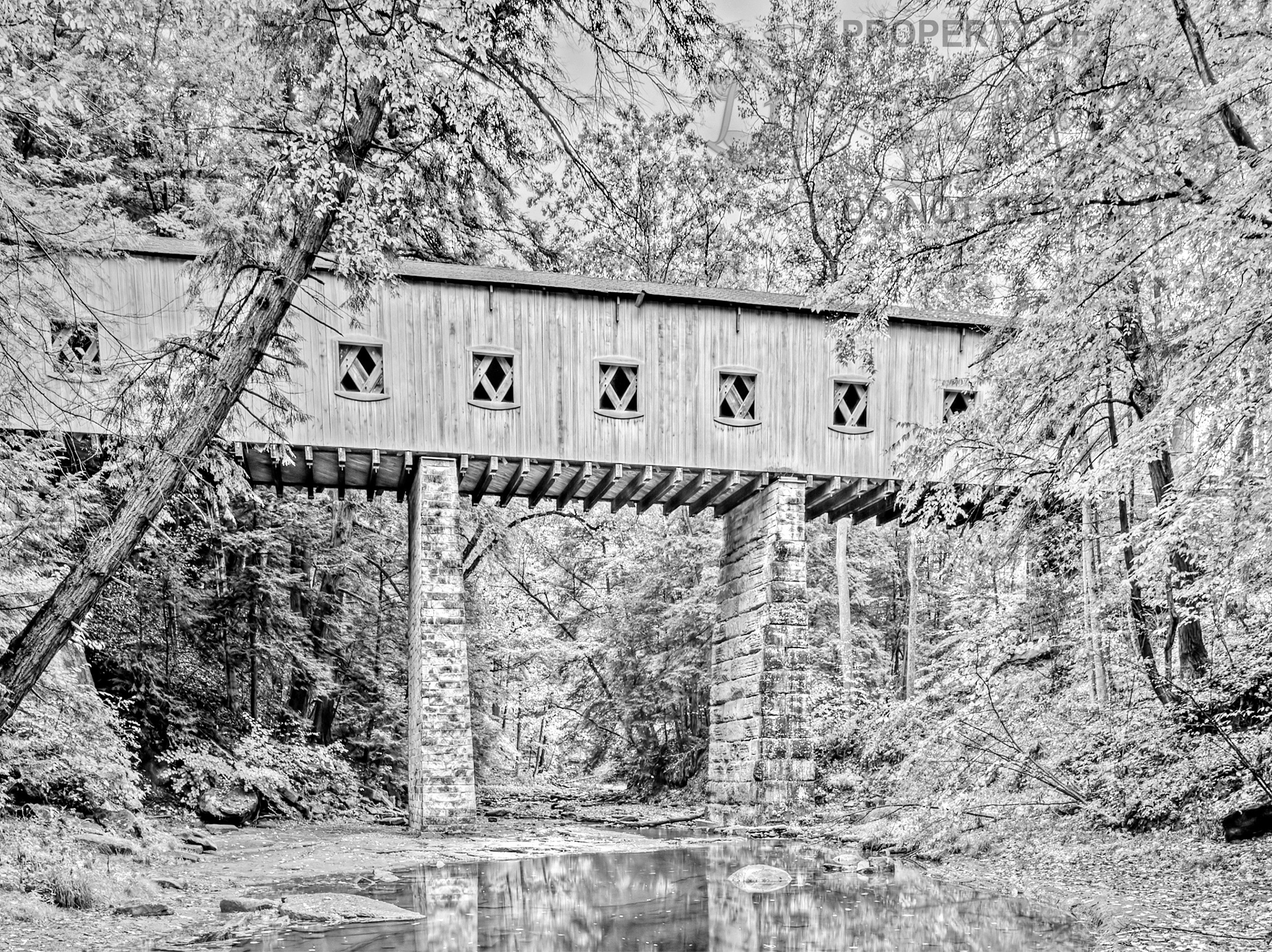 Coloring Book covered Bridges Sampler 10 Grayscale Coloring | Etsy